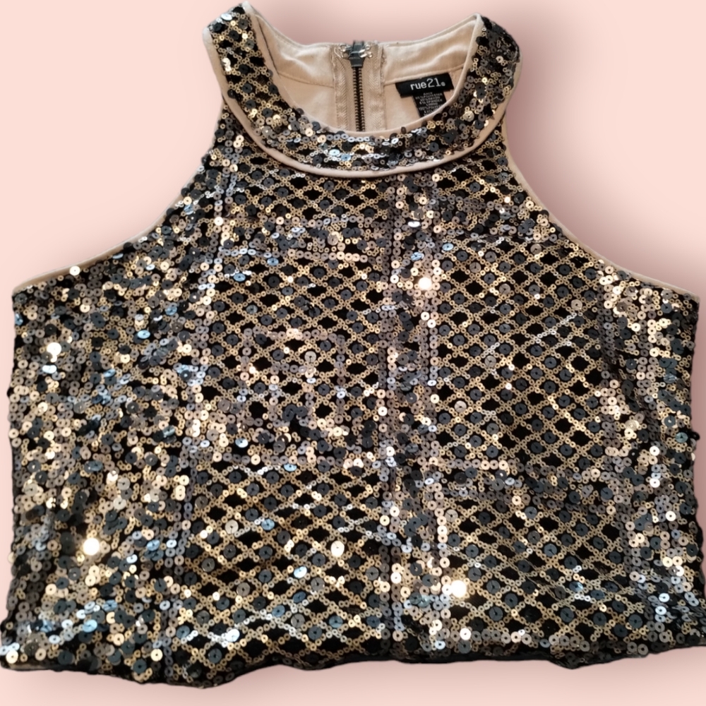 Dazzling Sequin Rue 21 Top